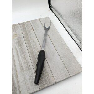 Adel Stainless Serving Meat Fork 11 1/2" Black Handle